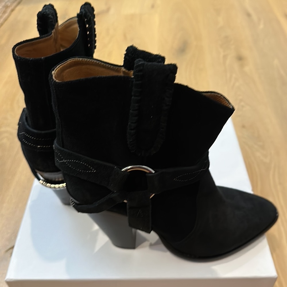Isabel Marant Rawson Black Suede Ankle Boot - Picture 4 of 10
